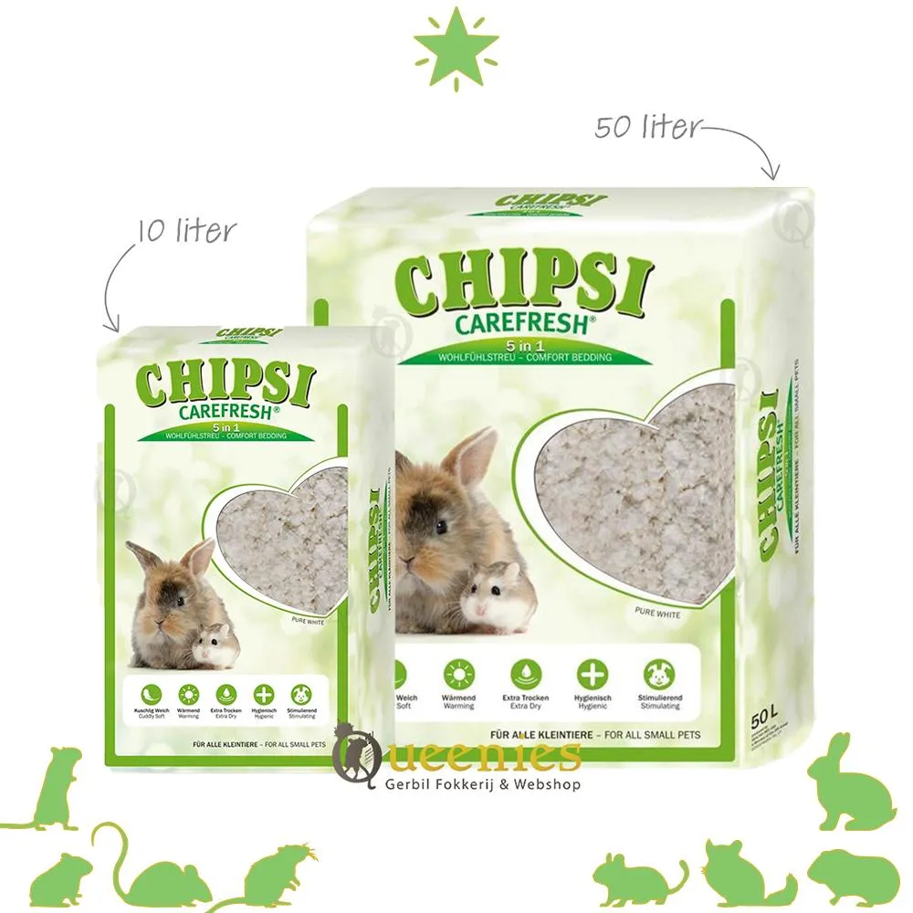 Chipsi Carefresh Ultra wit en zijde zacht. Absorberend en uniek