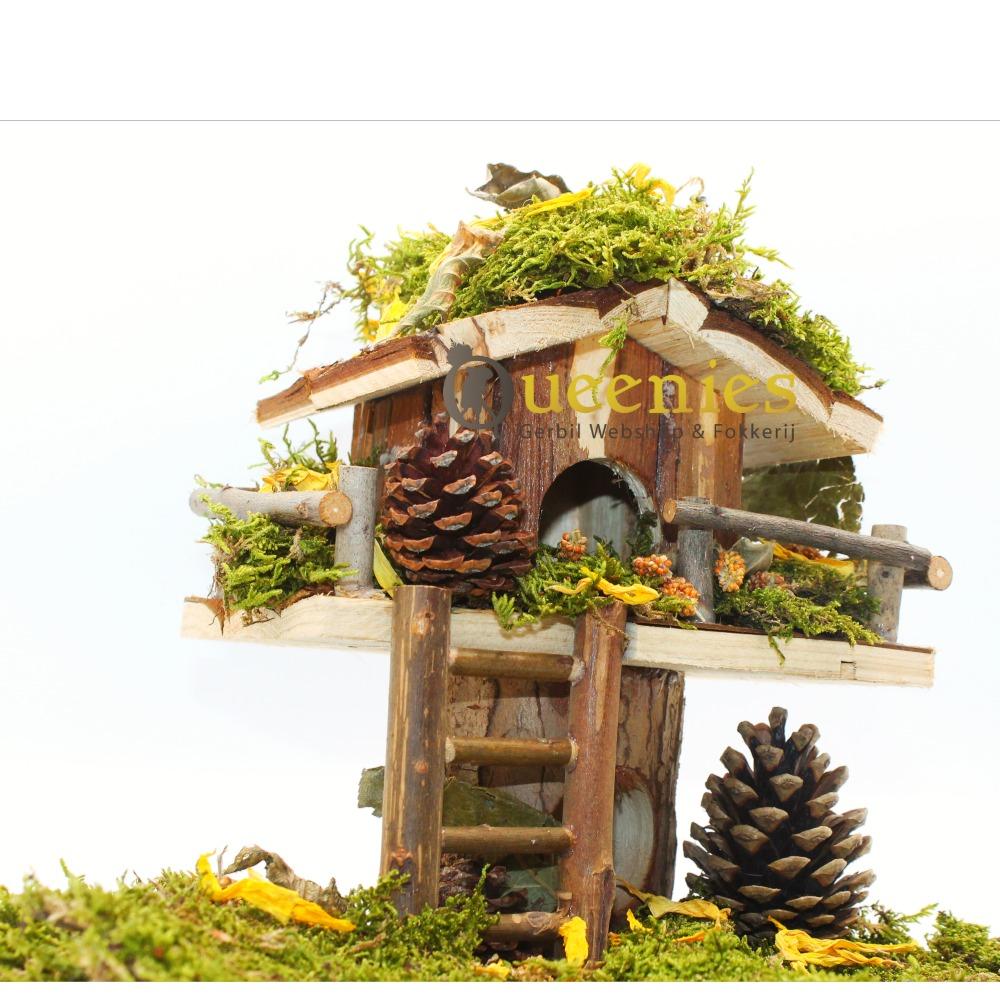 Boomhut 22 cm voor hamsterscaping