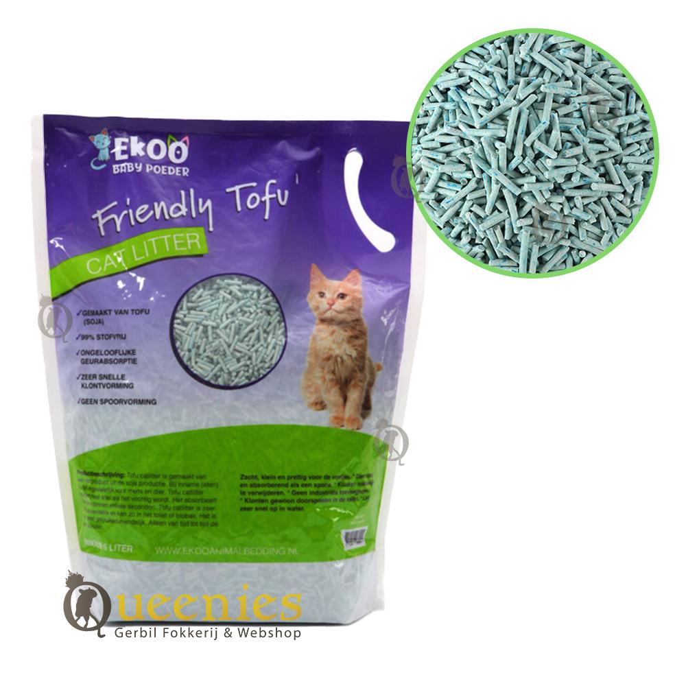 Ekoo Cat Litter - Tofu Kattenbakvulling - Babypoeder