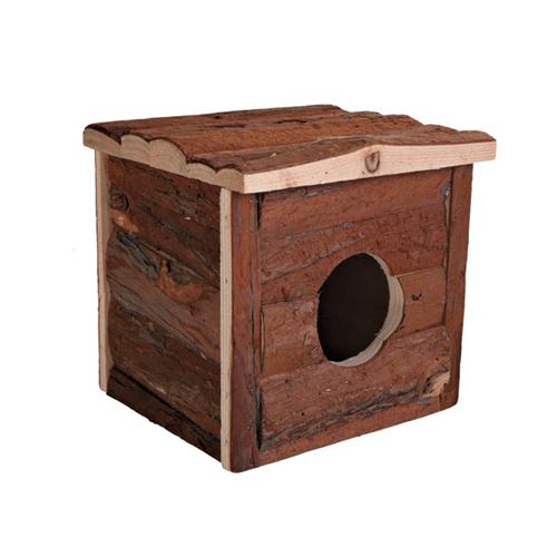 Hamsterscaping huis Jerrik met natuurlijk schorshout