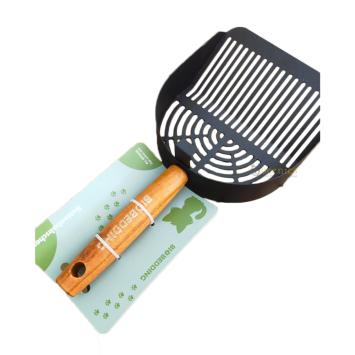 Duurzame kattenbakschep van carbon steel met brede schep