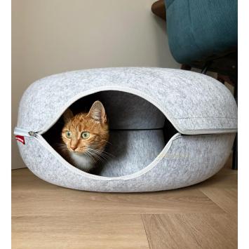 Maine Coon kattenmand in de Donut White Edition 60 cm