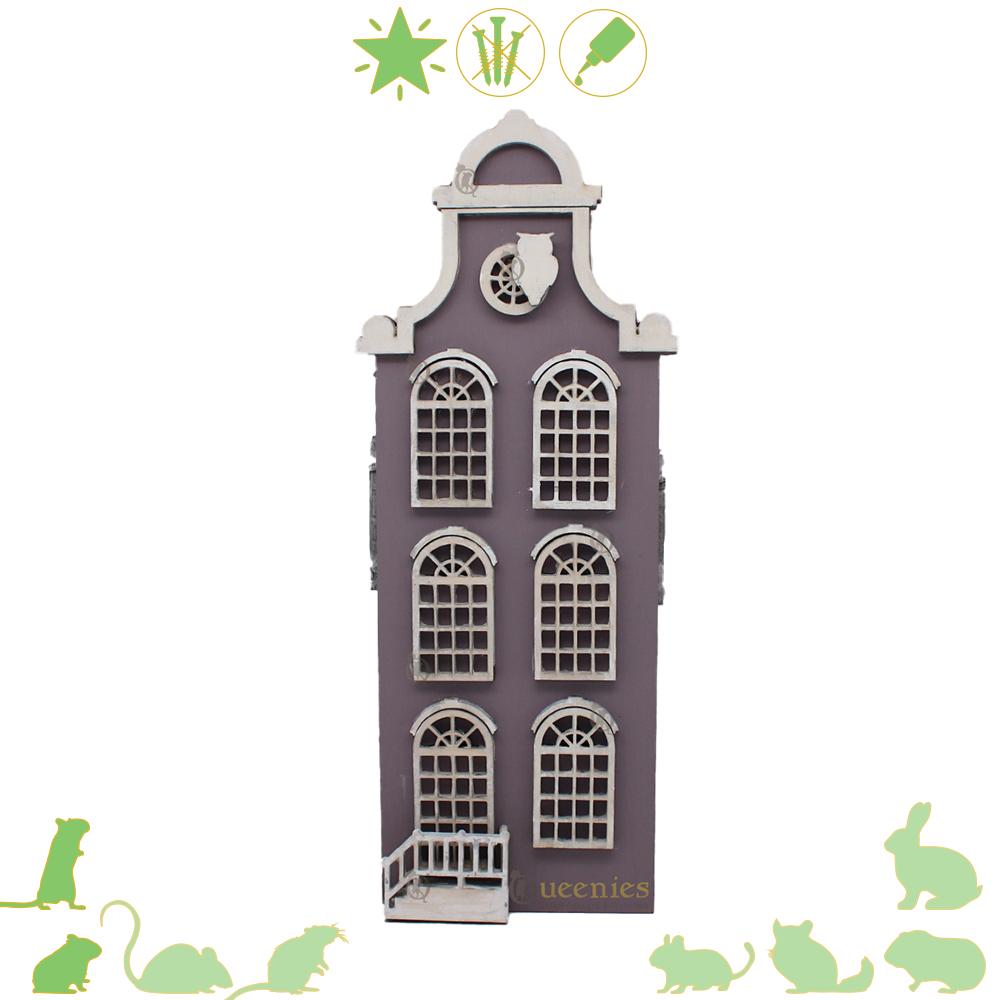 DIY Knaagdierhuisjes amsterdams grachtenhuis