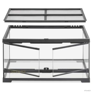 Exo Terra Terrarium 60x45x30 cm – glazen terrarium met zwarte afwerking