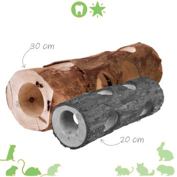 Holle boomstam Tunnel Trixie 30 cm voor knaagdieren