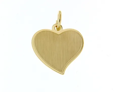wij Rechtsaf japon Gouden hanger hart 15mm - Ketting-, hanger- en ring graveren:  Sieraadgraveren.nl