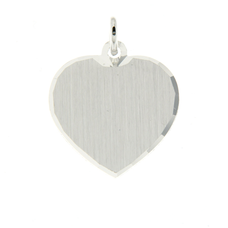 Ketting hanger hart 17mm Zilver