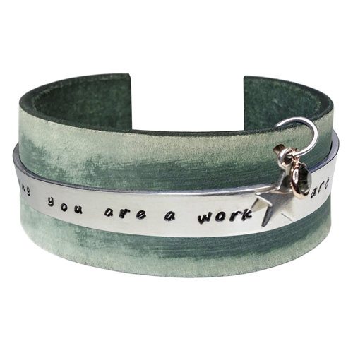Taboo armband Quote Taylor Vintage Green