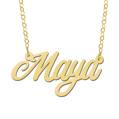 Gouden naamketting Maya Names4ever