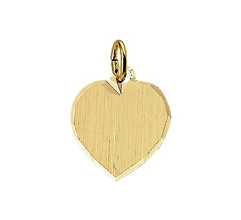 Gouden ketting hanger hart 13mm