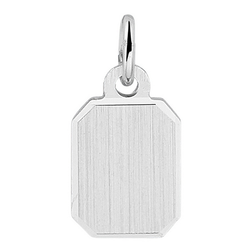 rechthoekige zilveren hanger