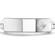 Naam armband kind met zirkonia