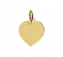 Gouden ketting hanger hart 13mm
