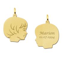 images/productimages/small/gouden-kinderkopje-hanger-meisje-met-achterkant-gravure.jpg