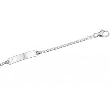 Zilveren Baby armbandje met naam en hartje