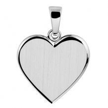 Zilveren hanger hart