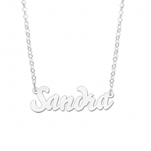 Zilveren naamketting Sandra Names4ever