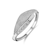 Zilveren vingerafdruk ring 8mm