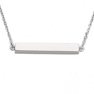 Joy de la Luz naamketting bar zilver