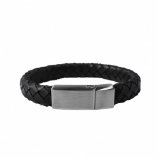 As armband Gevlochten black