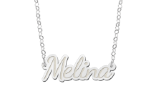 Naam ketting Melina Names4ever detail