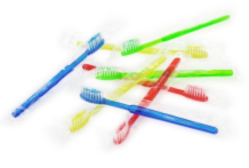 Cavex Rush Brush Einwegzahnbürste mit Zahnpasta 100 Stk.