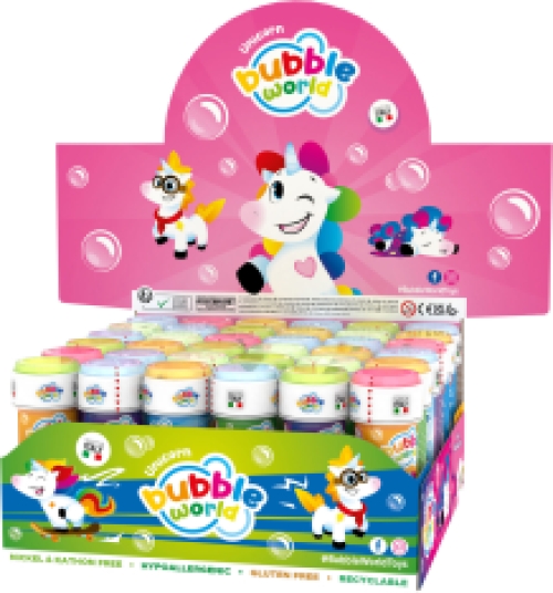 Seifenblasen Einhorn 36 x 60ml im Display Topqualität