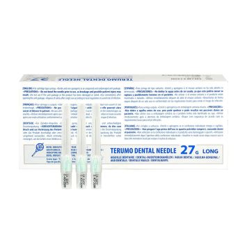 Terumo Plastic Hub Injektionsnadeln 27G Ø 0,4 mm (grau) – 21 mm (kurz) 100 Stk.