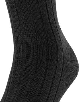 FALKE Comfy Frotteesohle Herrensocke Schwarz