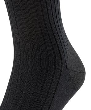 FALKE Bristol Pure Herrensocken Schwarz
