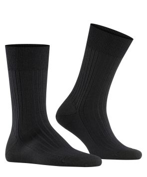 FALKE Bristol Pure Herrensocken Schwarz