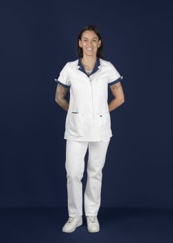 BP Jacke Laura für Damen Weiß/Nachtblau