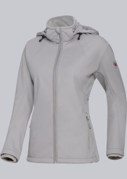 BP Softshelljacke für Damen Hellgrau