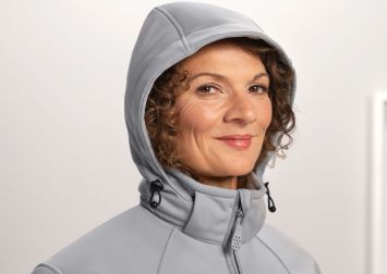 BP Softshelljacke für Damen Hellgrau
