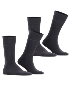 Esprit Basic Uni 2-Pack Heren Sokken Zwart
