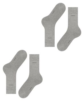 Esprit Basic Uni 2er-Pack Herrensocken Grau