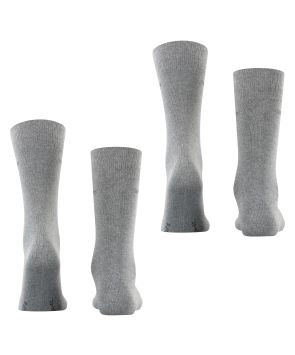 Esprit Basic Uni 2er-Pack Herrensocken Grau