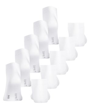 Esprit Solid 5-Pack Heren Sneakersokken Wit
