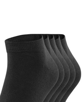Esprit Solid 5er-Pack Herren-Sneakersocken Schwarz