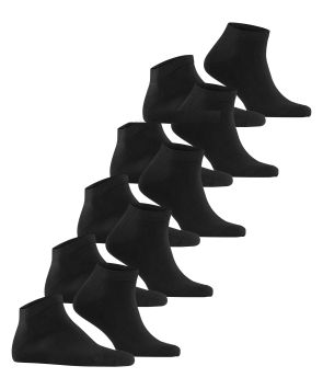 Esprit Solid 5er-Pack Herren-Sneakersocken Schwarz