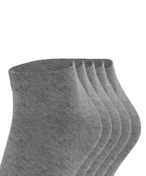 Esprit Solid 5er-Pack Herren-Sneakersocken Grau