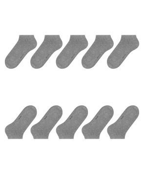 Esprit Solid 5er-Pack Herren-Sneakersocken Grau