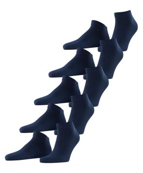 Esprit Solid 5er-Pack Herren-Sneakersocken Marine