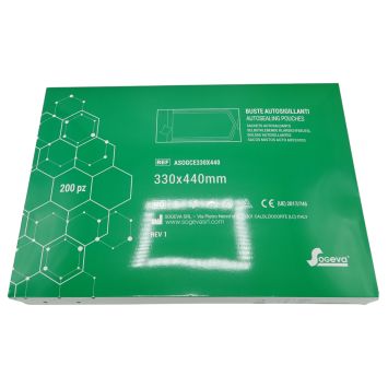 Selbstklebende Sterilisationsbeutel Sogeva 330 x 440 mm 200 Stk.
