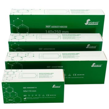 Selbstklebende Sterilisationsbeutel Sogeva 60 x 110 mm 200 Stk.