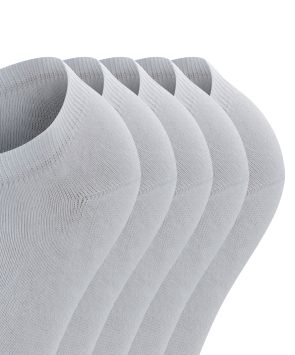 Esprit Solid 5er-Pack Damen-Sneakersocken Weiß