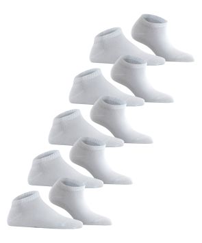 Esprit Solid 5er-Pack Damen-Sneakersocken Weiß