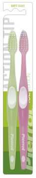 2er-Pack Zahnbürste Erwachsene Pierrot Active Tip Ice Edition Soft