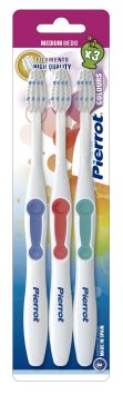 3 pack tandenborstel volwassenen Pierrot Medium