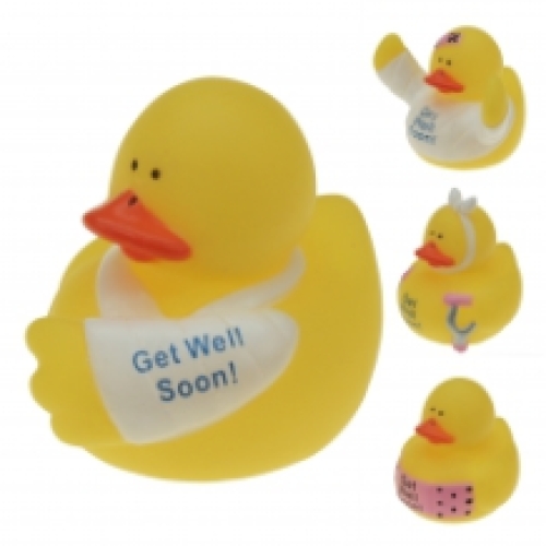 Badeente 'Get well soon' (24 Stück)
